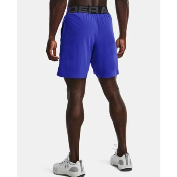 Under Armour 1362289 401 Men's Size Small Blue Elevated Woven 2.0 Fitted Shorts - Picture 2 of 4